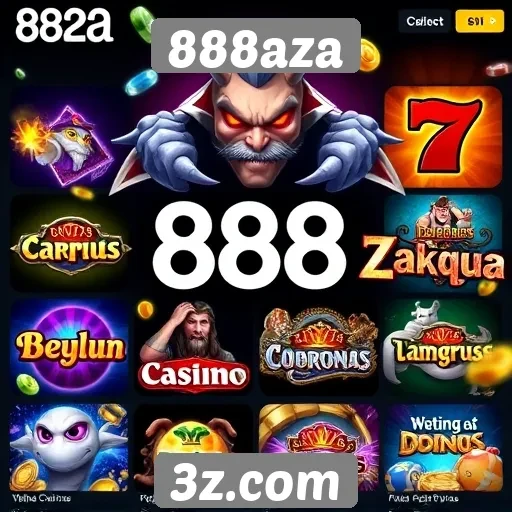 Análise da variedade de jogos disponíveis no 888aza
